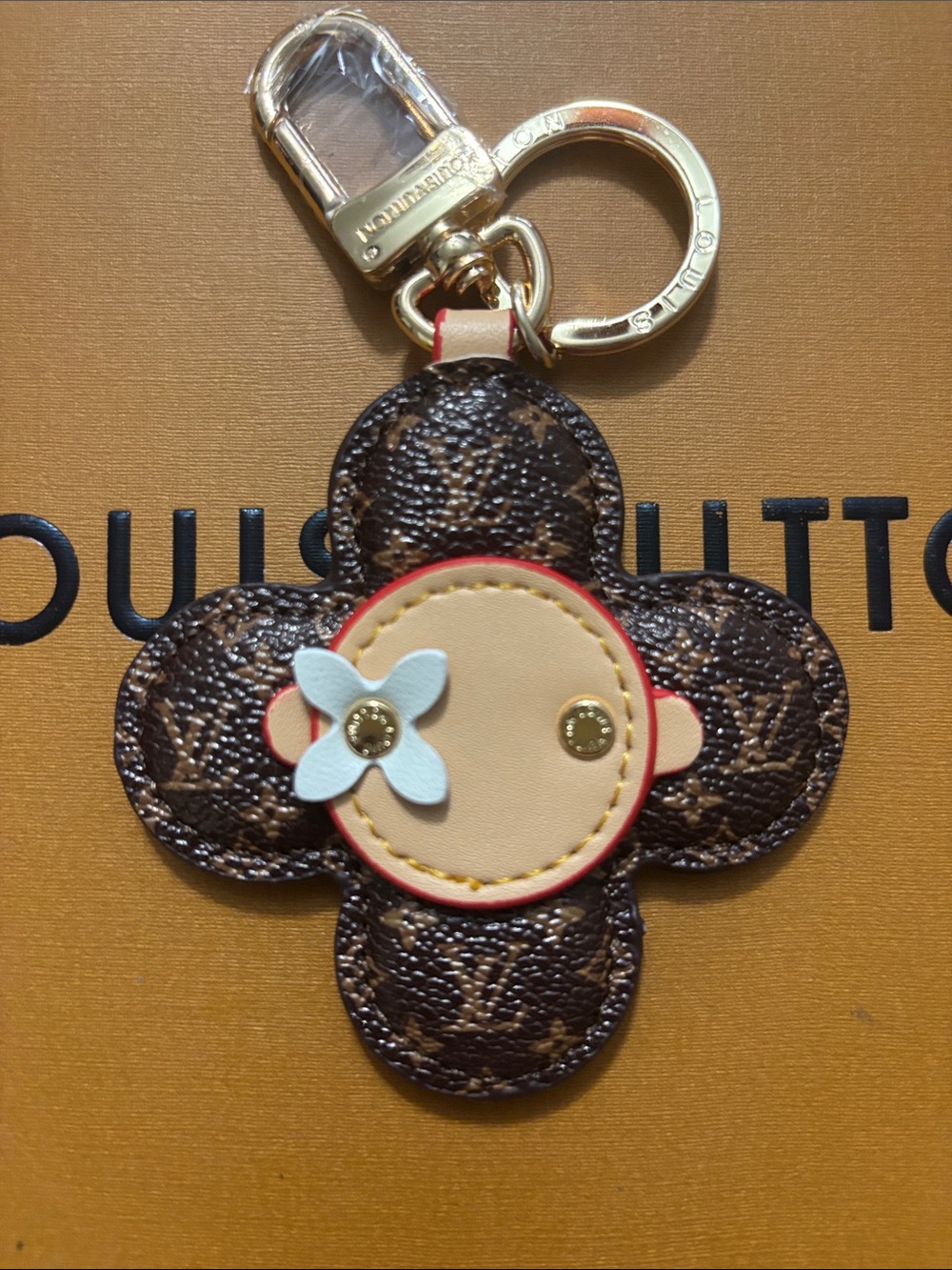 LV Brown Monogram Flower Keychain/Purse Charm